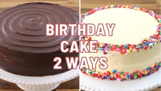 2 Birthday Cake Recipes  How to Make Birthday Cake [upl. by Allicerp630]