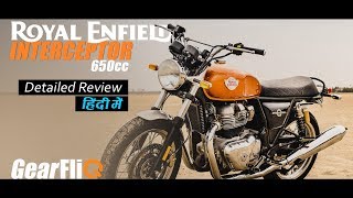 Royal Enfield Interceptor 650 Review in Hindi [upl. by Hsirap368]