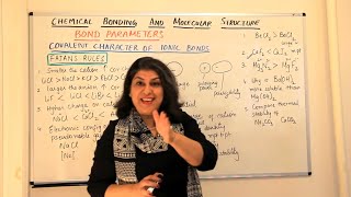 Covalent Nature of Ionic Bonds Fajans Rules  Chemical Bonding And Molecular Structure Part 11 [upl. by Ahsuat929]