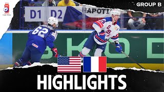 Highlights  USA vs France  2024 MensWorlds [upl. by Nalyk]