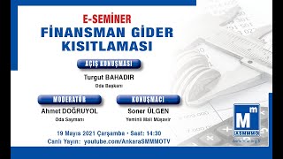 eSeminer Finansman Gider Kısıtlaması [upl. by Eatnom]