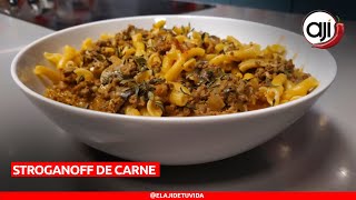 Receta de Stroganoff de carne  Ají [upl. by Imtiaz]