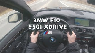 BMW 5 Series F10 550i xDrive  POV Driving [upl. by Polloch]