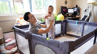 Review Cholena Foldable Baby Playpen with Gate A Safe and Spacious Play Area for Your Little One [upl. by Nicolella]