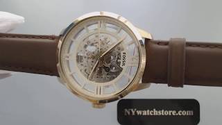 Mens Fossil Townsman Automatic Skeleton Watch ME3043 [upl. by Naamann]