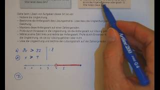 Mathe3  7a  TB 655  Ungleichungen auf dem Zahlenstrahl [upl. by Navillus605]