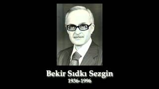 Bekir Sıdkı Sezgin Bir rüzgârdır gelir geçer sanmıştım [upl. by Azilem291]