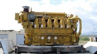 Cold Starting Up CATERPILLAR Engines and Cool Sound [upl. by Leseil]