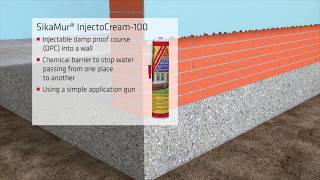 How to Stop Rising Damp with SikaMur InjectoCream 100 [upl. by Bradway]