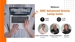 Webinar ERC Advanced Grants  Lump sums [upl. by Ahnavas676]