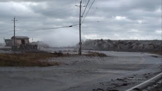 STORM WAVES OFF NOVA SCOTIA 100KM WINDS [upl. by Analli166]