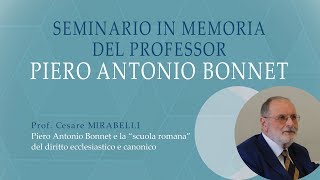 Piero Antonio Bonnet e la “scuola romana” del diritto ecclesiastico e canonico Cesare Mirabelli [upl. by Sweyn]