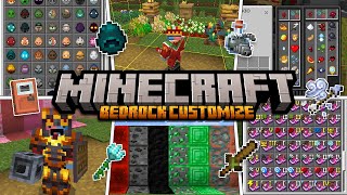 ACTUALIZACION BEDROCK CUSTOMIZE para MINECRAFT 121  LA MEJOR TEXTURA PARA MCPE 😱 [upl. by Arnulfo]