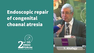 Endoscopic repair of congenital choanal atresia  Y Khafagy  3 min [upl. by Nue393]