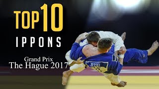 TOP 10 IPPONS  Grand Prix The Hague 2017 柔道 [upl. by Nnylirret]