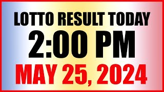 Lotto Result Today 2pm May 25 2024 Swertres Ez2 Pcso [upl. by Aracal]