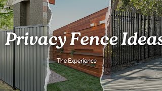 Privacy Fence Ideas [upl. by Ruthanne694]