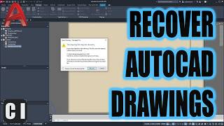 How to RECOVER Lost AutoCAD Drawings in Seconds [upl. by Lavro38]