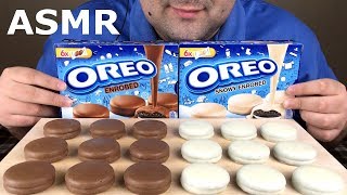 ASMR CHOCOLATE COVERED OREO COOKIES White and Milk Chocolate Eating Sounds NO TALKING [upl. by Dong]