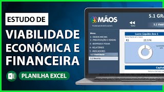 Estudo de Viabilidade Econômica e Financeira de Qualquer Negócio  Planilha Excel l Jorge Torrez [upl. by Jesher94]