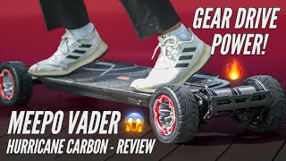 Meepo Vader Review  An even better AllTerrain Electric Skateboard Meepo Hurricane Carbon [upl. by Alberta994]