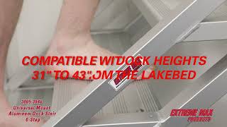 30053846 Universal Mount Aluminum Dock Stair  6Step [upl. by Lezti]