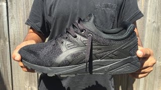 ASICS  Gel Kayano Trainer Evo Black Monochrome  On feet [upl. by Eidnyl]