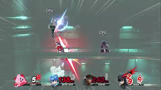 Super Smash Bros Ultimate Shadow Moses Island  4 P Smash  Snake [upl. by Marelya]