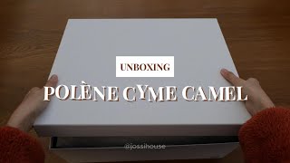 Unboxing túi Polene Cyme Camel [upl. by Annawyt]