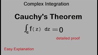 Complex Integration Cauchys Theorem Theta Classes [upl. by Eupheemia]