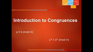 Introduction to Congruences [upl. by Dominique]