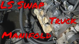 How to make C10 LS Swap Exhaust From Stock truck Manifold [upl. by Noitsuj]