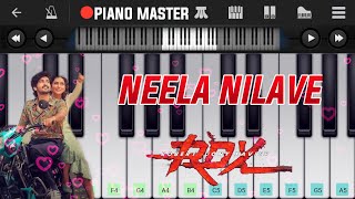 Neela Nilave Song Easy Piano Tutorial RDX [upl. by Vadnee]