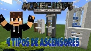 COMO HACER ASCENSORES CON AGUA MINECRAFT PE 0131 [upl. by Kesia]