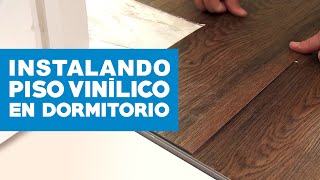 Cómo instalar piso vinílico en dormitorio [upl. by Nodrog]