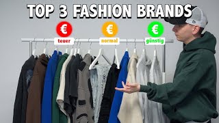 TOP 3 FashionBrands 🕵🏻‍♂️  GÜNSTIG bis TEUER 🙃  Senad [upl. by Licec]