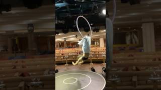 Aerial Lyra Hoop Dynamic Trick aerial aerialist lyra hoop dynamic trick shiplife [upl. by Platas962]