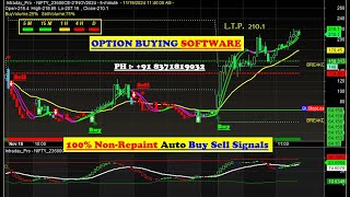 OPTION BUYING SOFTWARE  Nifty Option buy sell signal Indicator for BUYING with ENTRY amp EXIT points [upl. by Leifer211]