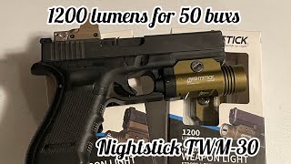 Nightstick TWM30 1200 lumen WML for 50 buxs [upl. by Rettuc]