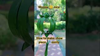 Wooow 😮 how to make show piece 🧩 easily youtubeshorts diy craft showpiece [upl. by Sucitivel]