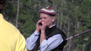 Bill Murray playing hurt at Pebble Beach but still entertains with gag after gag on the course [upl. by Hsivat]