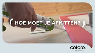 Hoe moet je afkitten  Verftips van de colora coach [upl. by Holna]