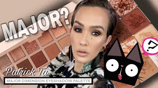 PATRICK TA MAJOR DIMENSION EYESHADOW PALETTE  3 looks [upl. by Sirad]