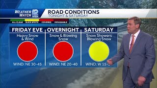 SE Wisconsin BlizzardLike Storm Timing road conditions and snowfall totals [upl. by Elata]