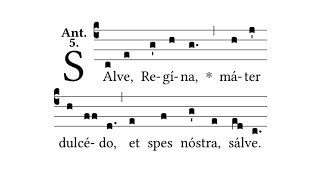 Salve Regina Simple Tone  Gregorian Chant [upl. by Hebel]