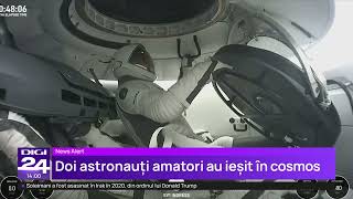 Prima „ieşire privată” în spaţiu din istorie realizată de astronauți neprofesioniști un succes [upl. by Flavio500]