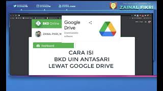 BKD UIN Antasari Cara Isi BKD pakai Google Drive [upl. by Sitsuj]