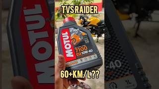 🤔Good Or Bad for TVS Raider milagetest motul tvs [upl. by Elysee]