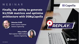 The ability to generate N2DSM matrices and optimise architecture with DSM4Capella  Capella Webinar [upl. by Mariquilla]