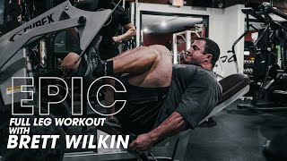 Full Leg Workout with Brett Wilkin and Hypertrophy Coach Joe Bennett [upl. by Helbonnas]